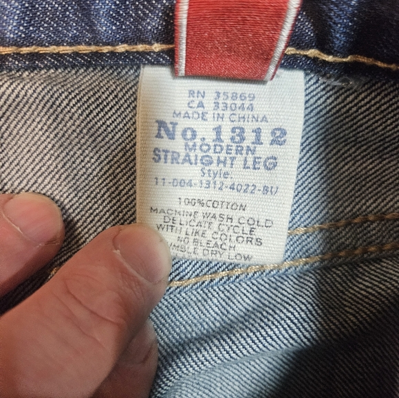 Stetson 1312 Straight Leg Jeans Men’s 34x32 Dark Wash Western - Picture 8 of 11